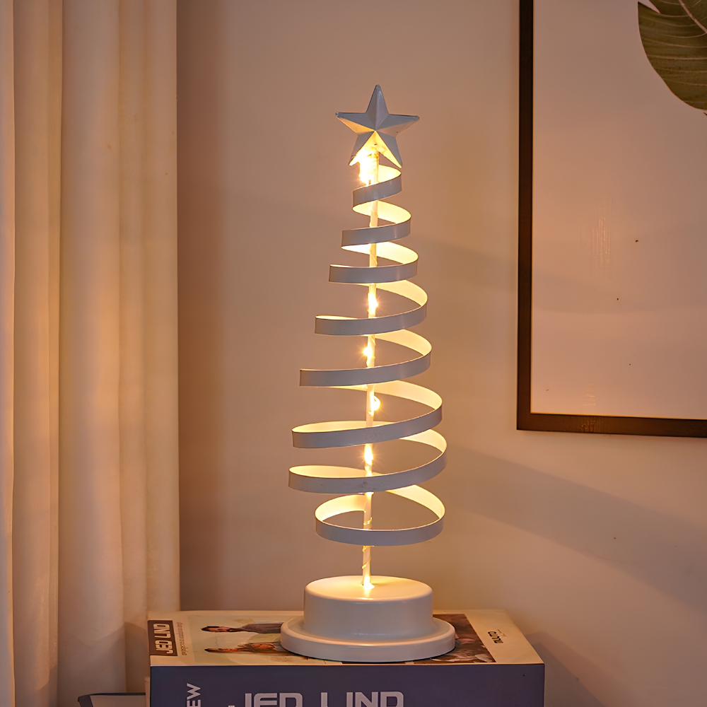Christmas Tree Spiral Light – LED Tabletop Holiday Decoration