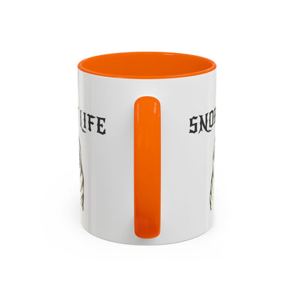 Snort Life Coffee Mug with Cute Pug Design