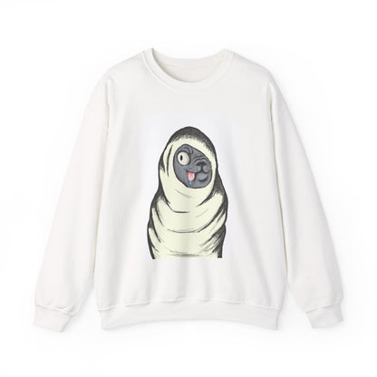 Cute Pug Wrapped in Blanket Sweatshirt