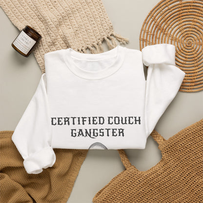 Certified Couch Gangster Pug Sweatshirt