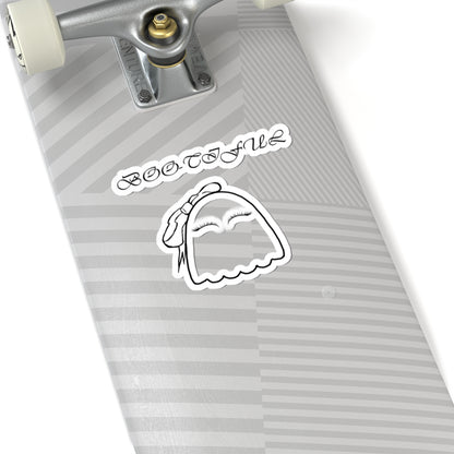 Boo-tiful Ghost Kiss-Cut Sticker