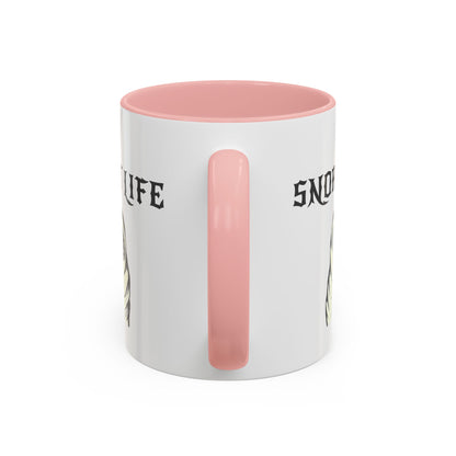 Snort Life Coffee Mug with Cute Pug Design