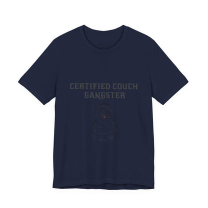 Certified Couch Gangster Pug Graphic T-Shirt