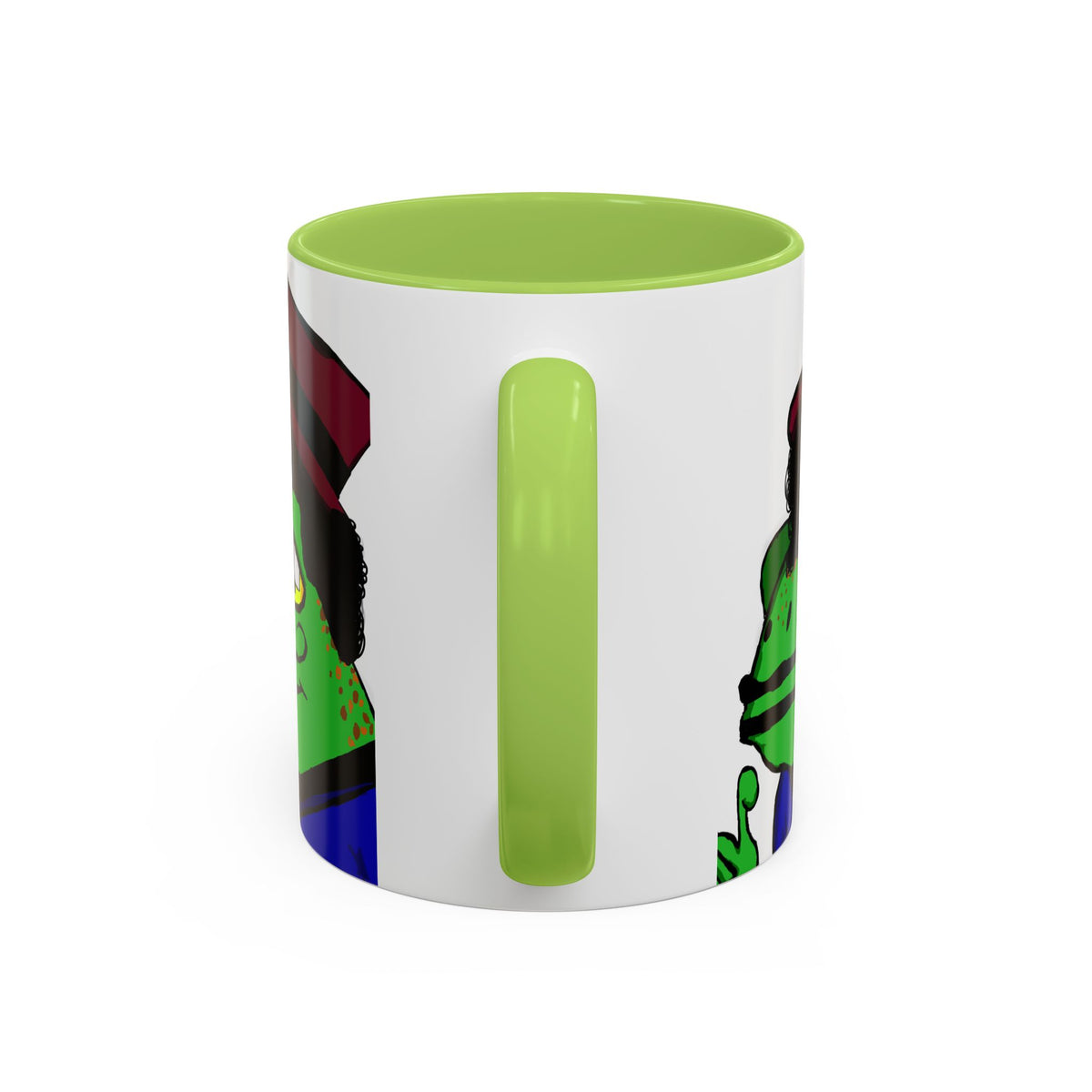 Distinguished Frog Gentleman Accent Coffee Mug