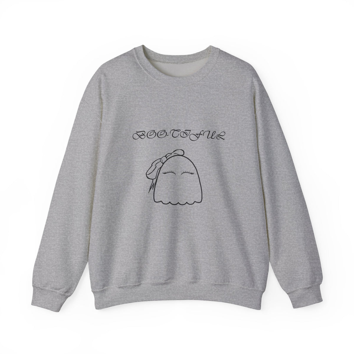 Ghostly “Boo-tiful” Halloween Crewneck Sweatshirt