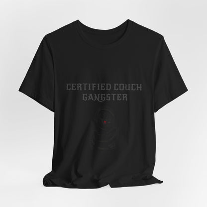 Certified Couch Gangster Pug Graphic T-Shirt