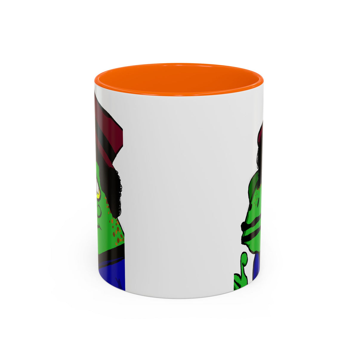 Distinguished Frog Gentleman Accent Coffee Mug