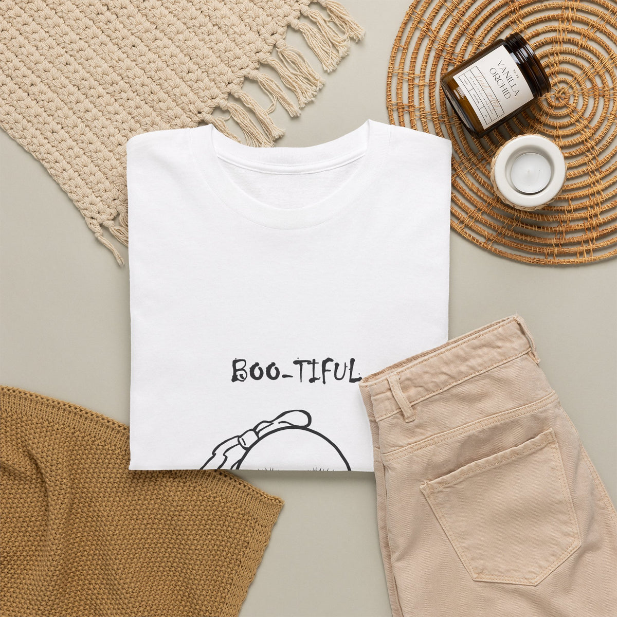 Boo-tiful Ghost Halloween T-Shirt