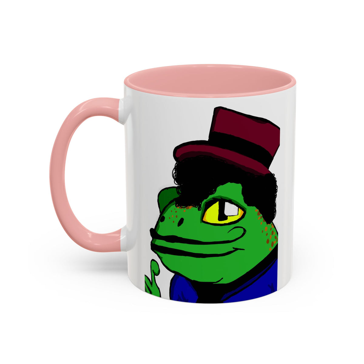 Distinguished Frog Gentleman Accent Coffee Mug