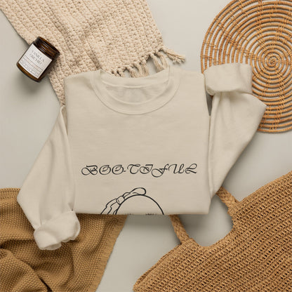 Ghostly “Boo-tiful” Halloween Crewneck Sweatshirt