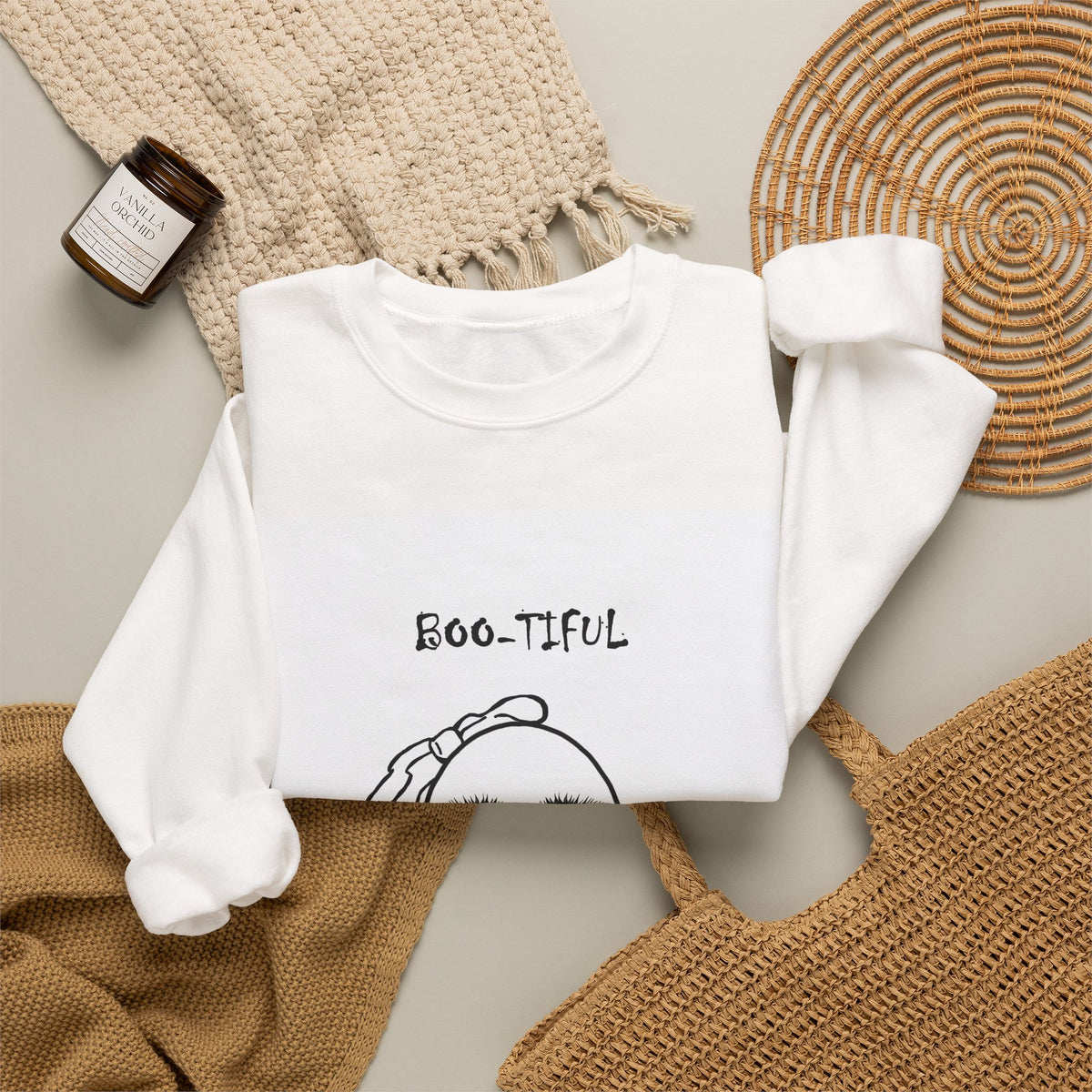 Boo-Tiful Ghost Crewneck Sweatshirt
