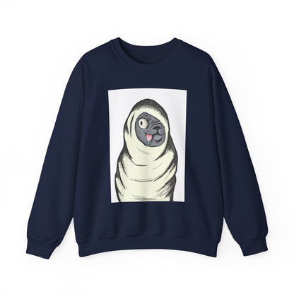 Cute Pug Wrapped in Blanket Sweatshirt