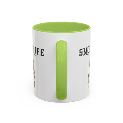 Snort Life Coffee Mug with Cute Pug Design