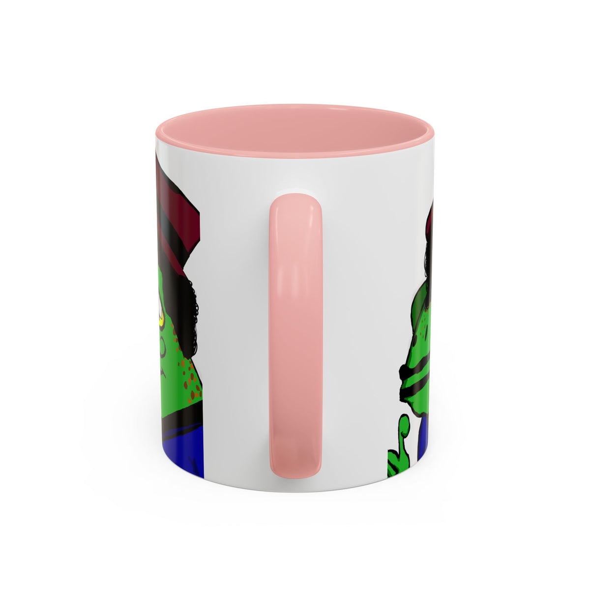 Distinguished Frog Gentleman Accent Coffee Mug