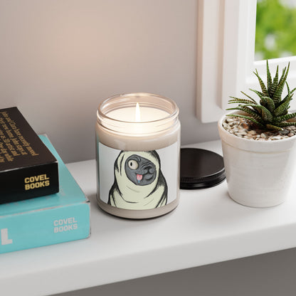Funny Pug Soy Candle – 9oz Scented Dog Lover Gift