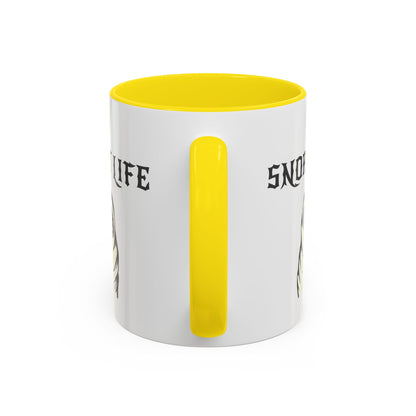 Snort Life Coffee Mug with Cute Pug Design