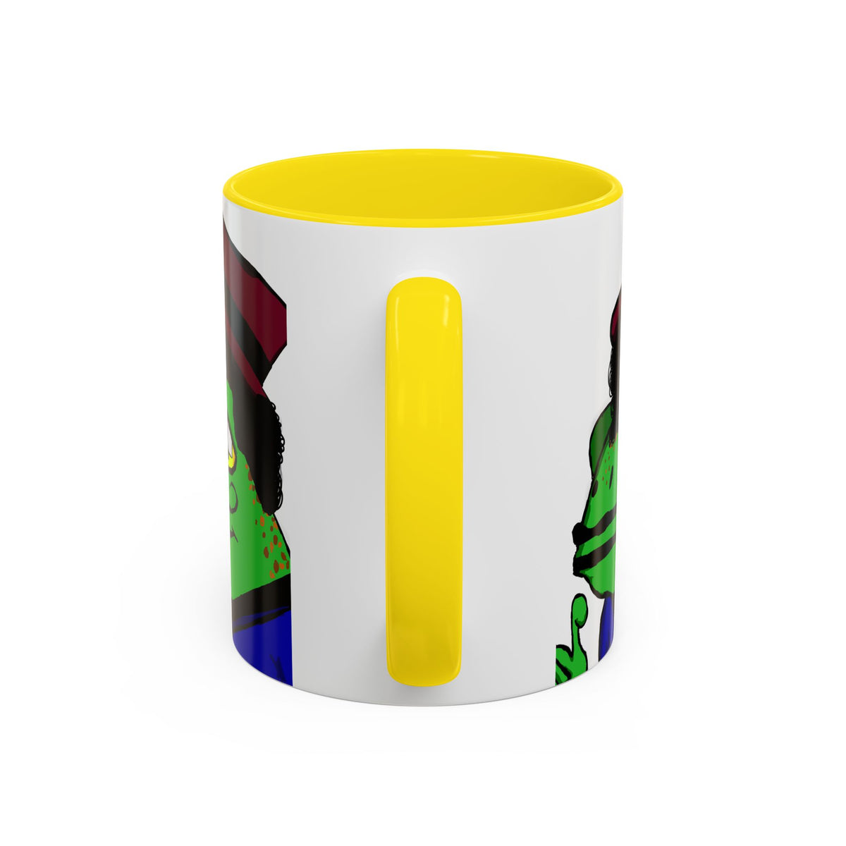 Distinguished Frog Gentleman Accent Coffee Mug