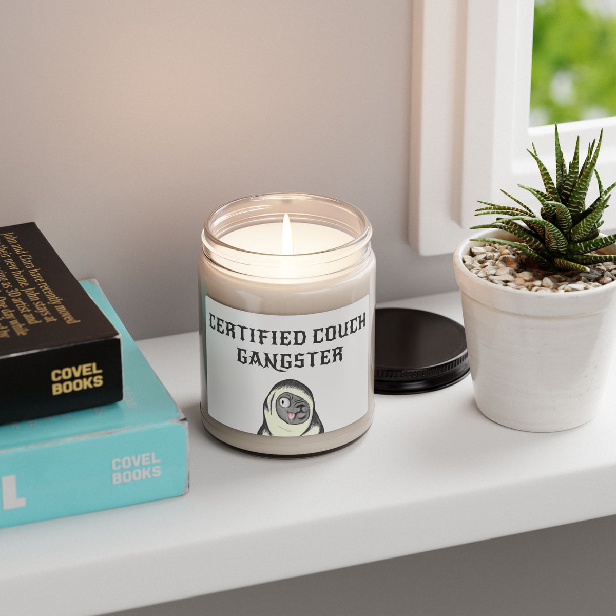 Certified Couch Gangster Pug Scented Soy Candle