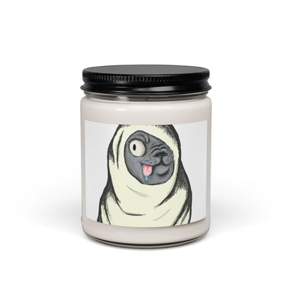 Funny Pug Soy Candle – 9oz Scented Dog Lover Gift