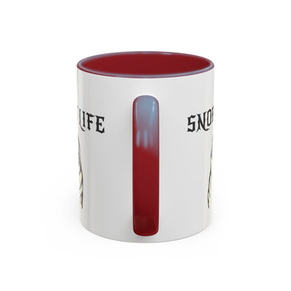 Snort Life Coffee Mug with Cute Pug Design