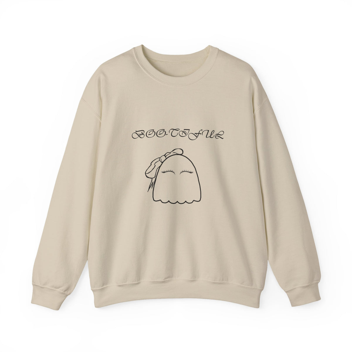 Ghostly “Boo-tiful” Halloween Crewneck Sweatshirt