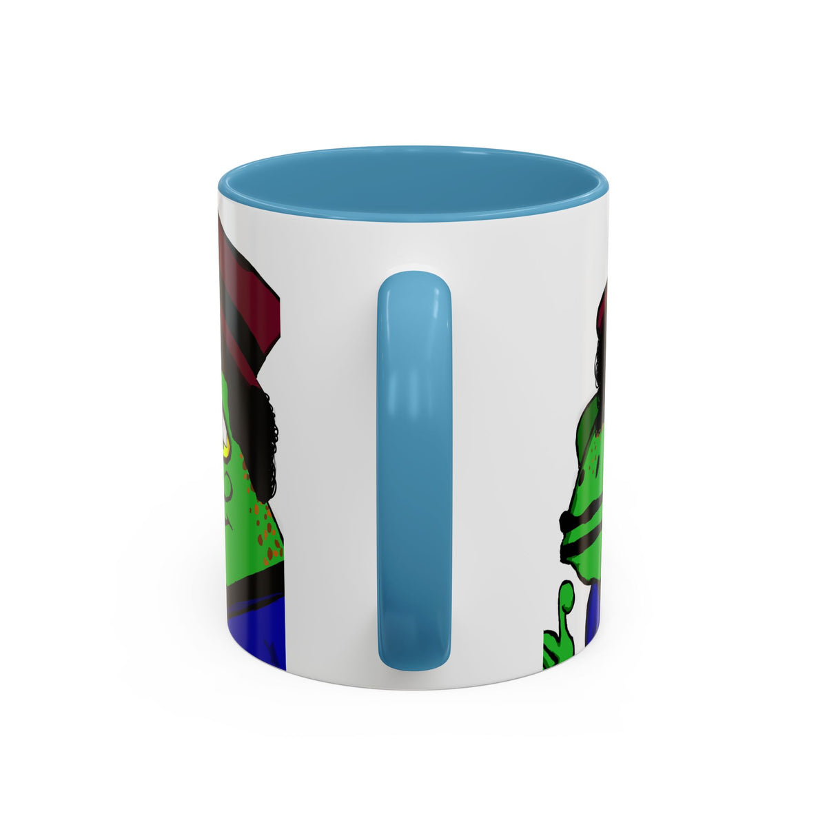Distinguished Frog Gentleman Accent Coffee Mug