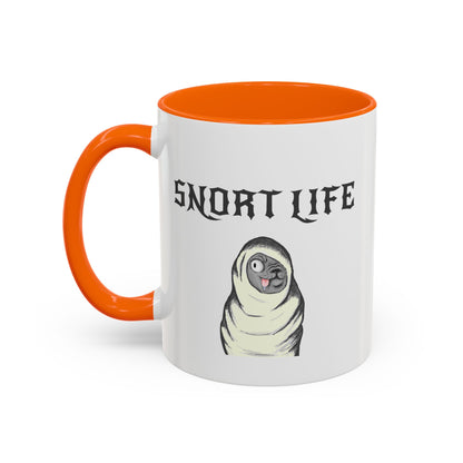 Snort Life Coffee Mug with Cute Pug Design