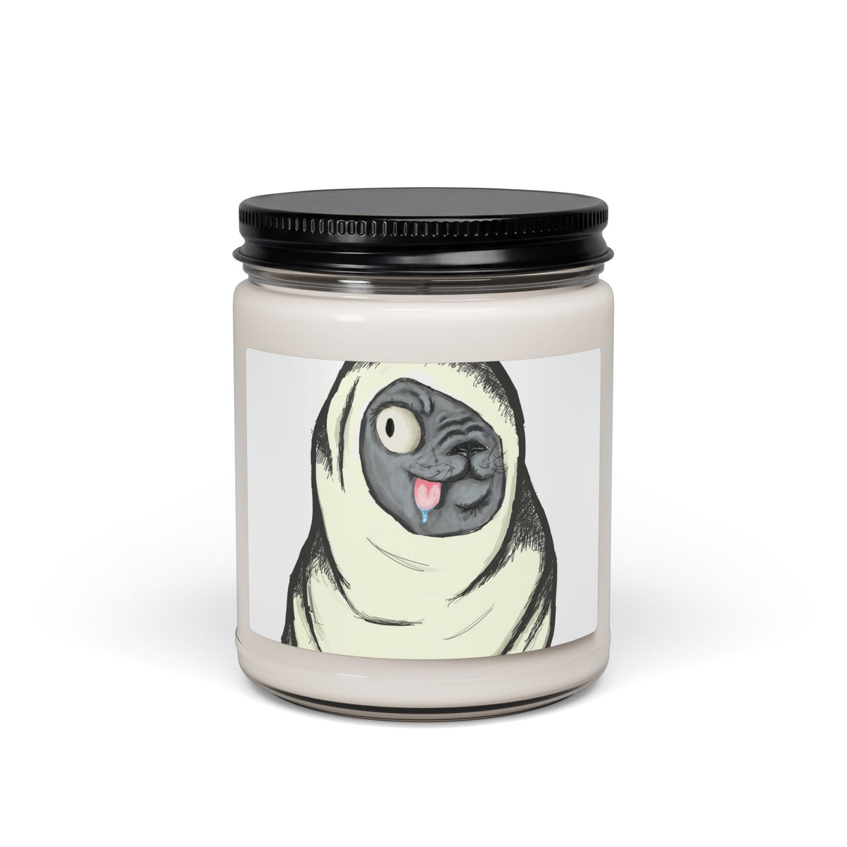 Funny Pug Soy Candle – 9oz Scented Dog Lover Gift