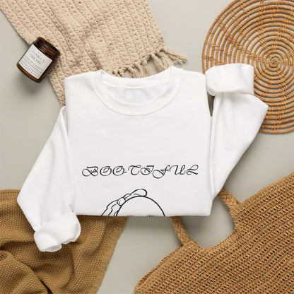 Ghostly “Boo-tiful” Halloween Crewneck Sweatshirt