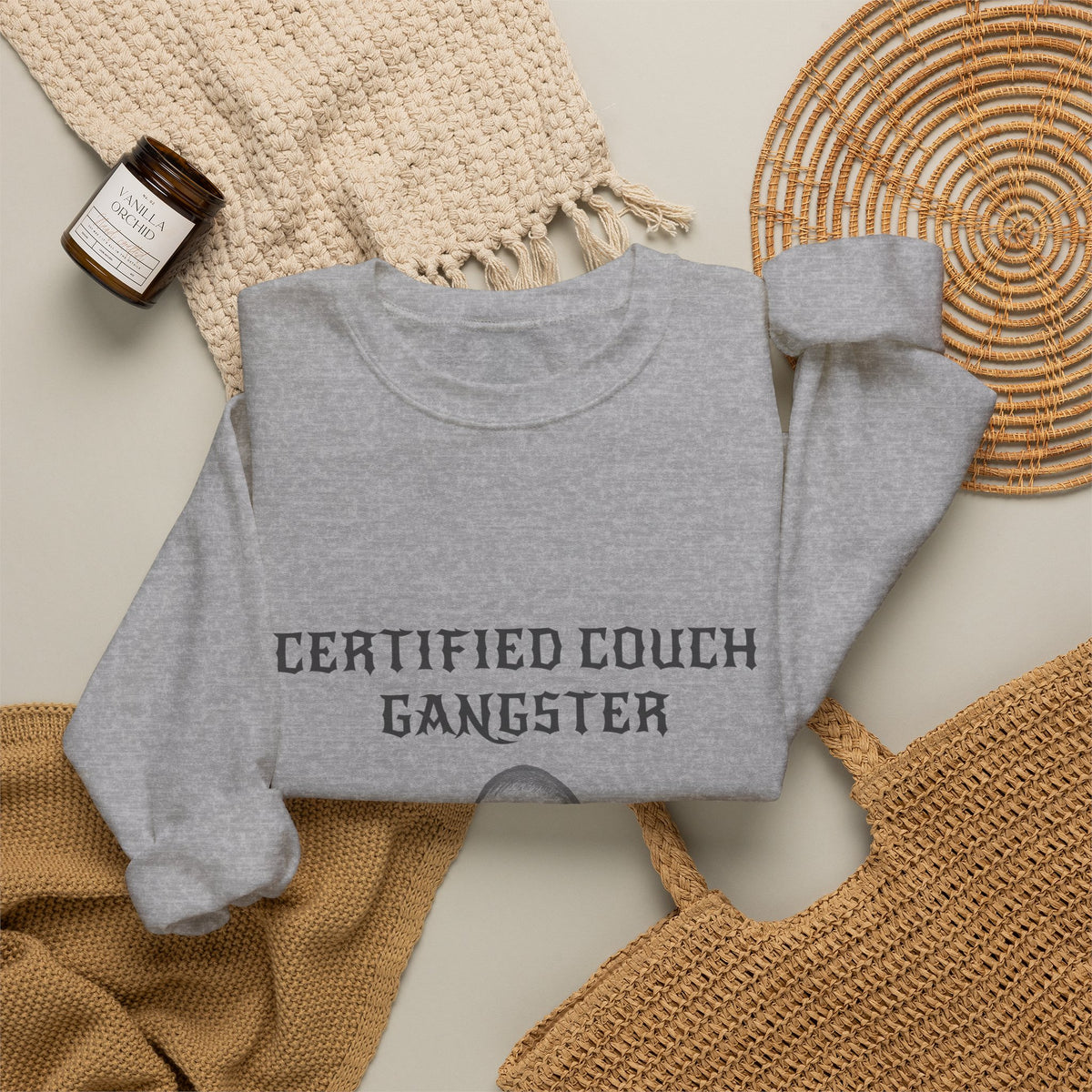 Certified Couch Gangster Pug Sweatshirt