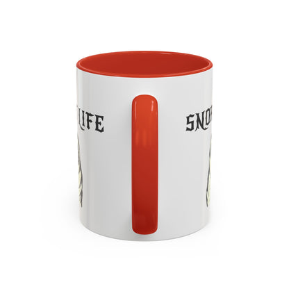 Snort Life Coffee Mug with Cute Pug Design