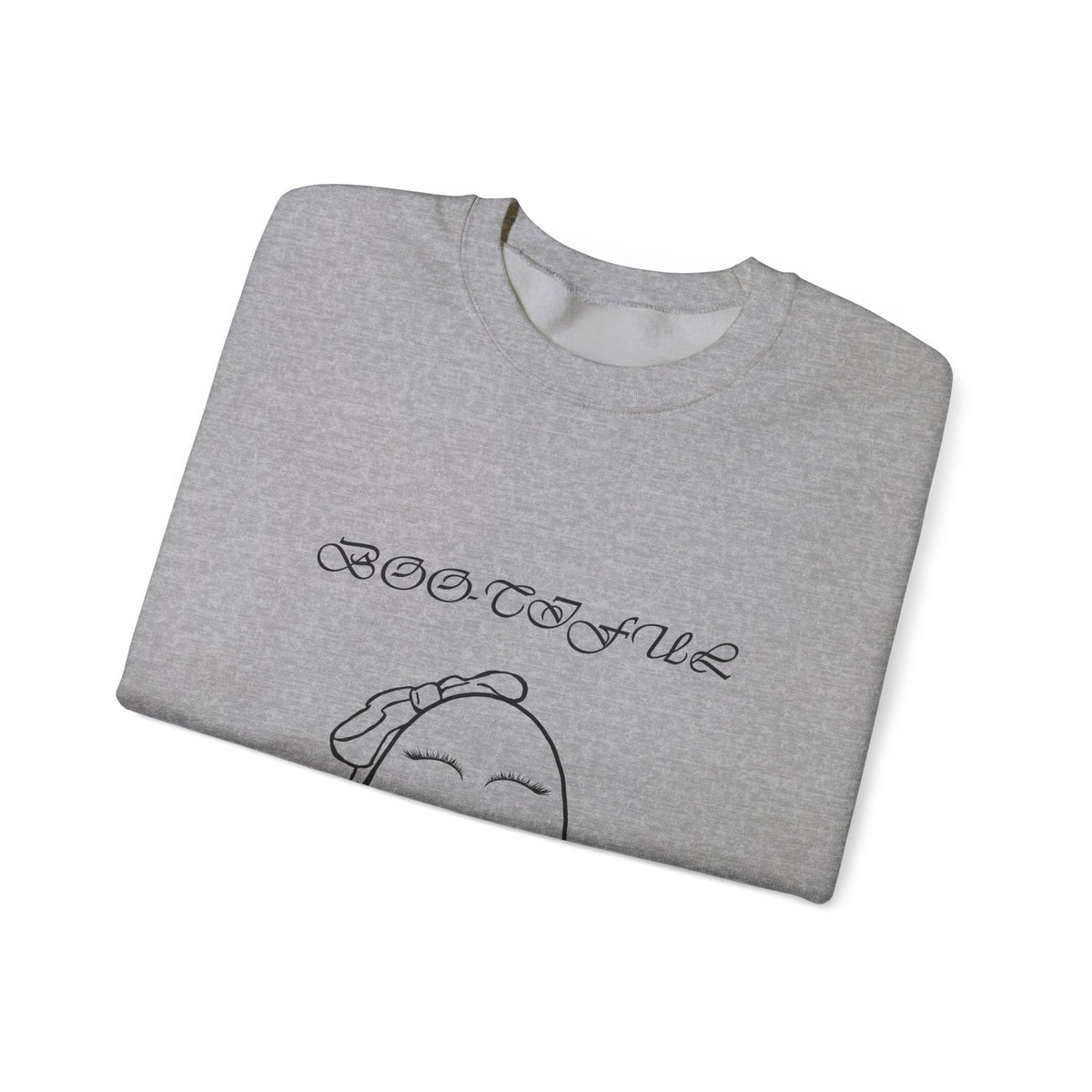Ghostly “Boo-tiful” Halloween Crewneck Sweatshirt