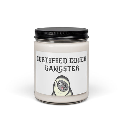 Certified Couch Gangster Pug Scented Soy Candle