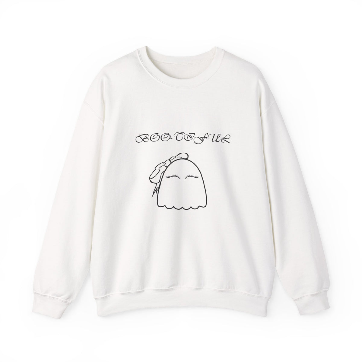 Ghostly “Boo-tiful” Halloween Crewneck Sweatshirt