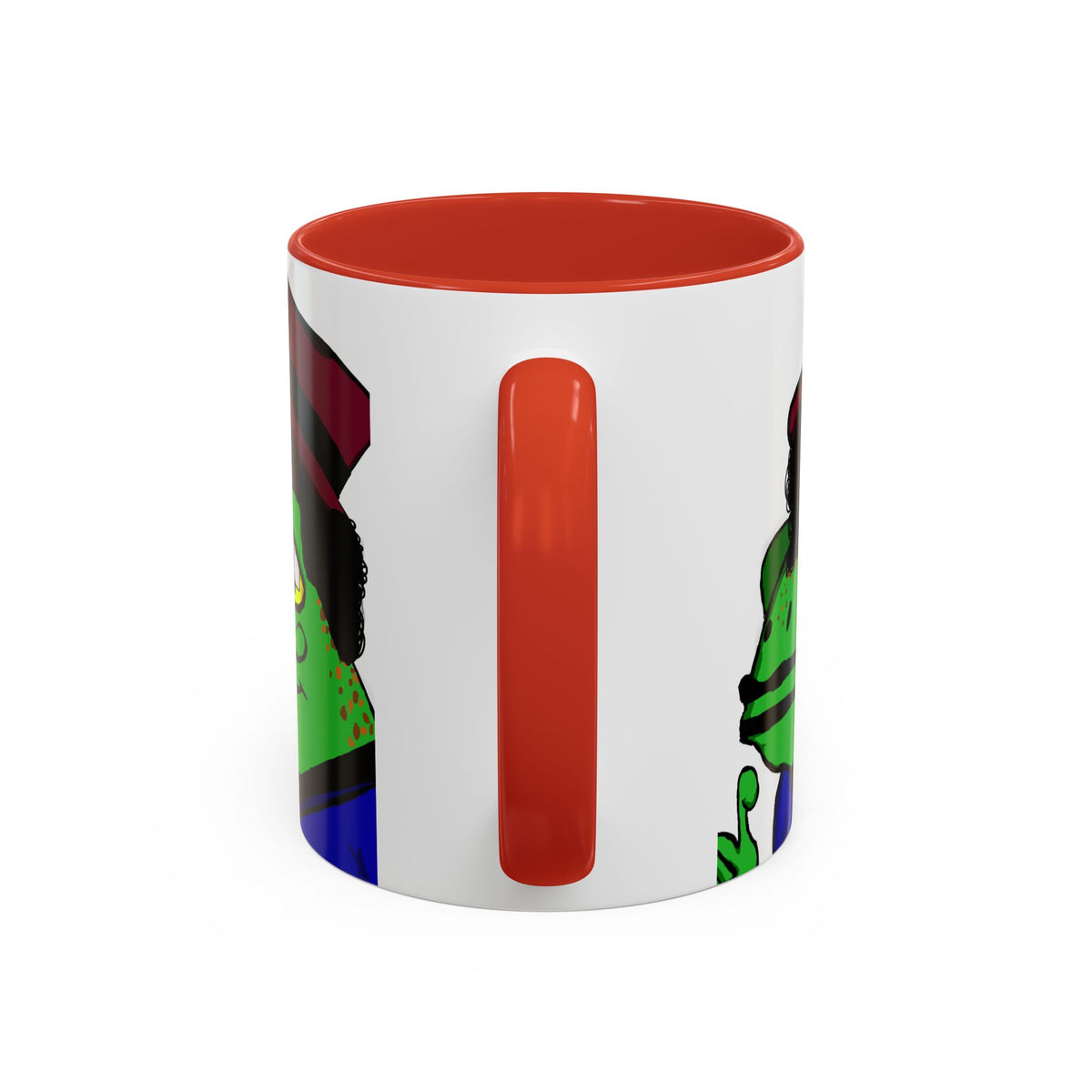 Distinguished Frog Gentleman Accent Coffee Mug
