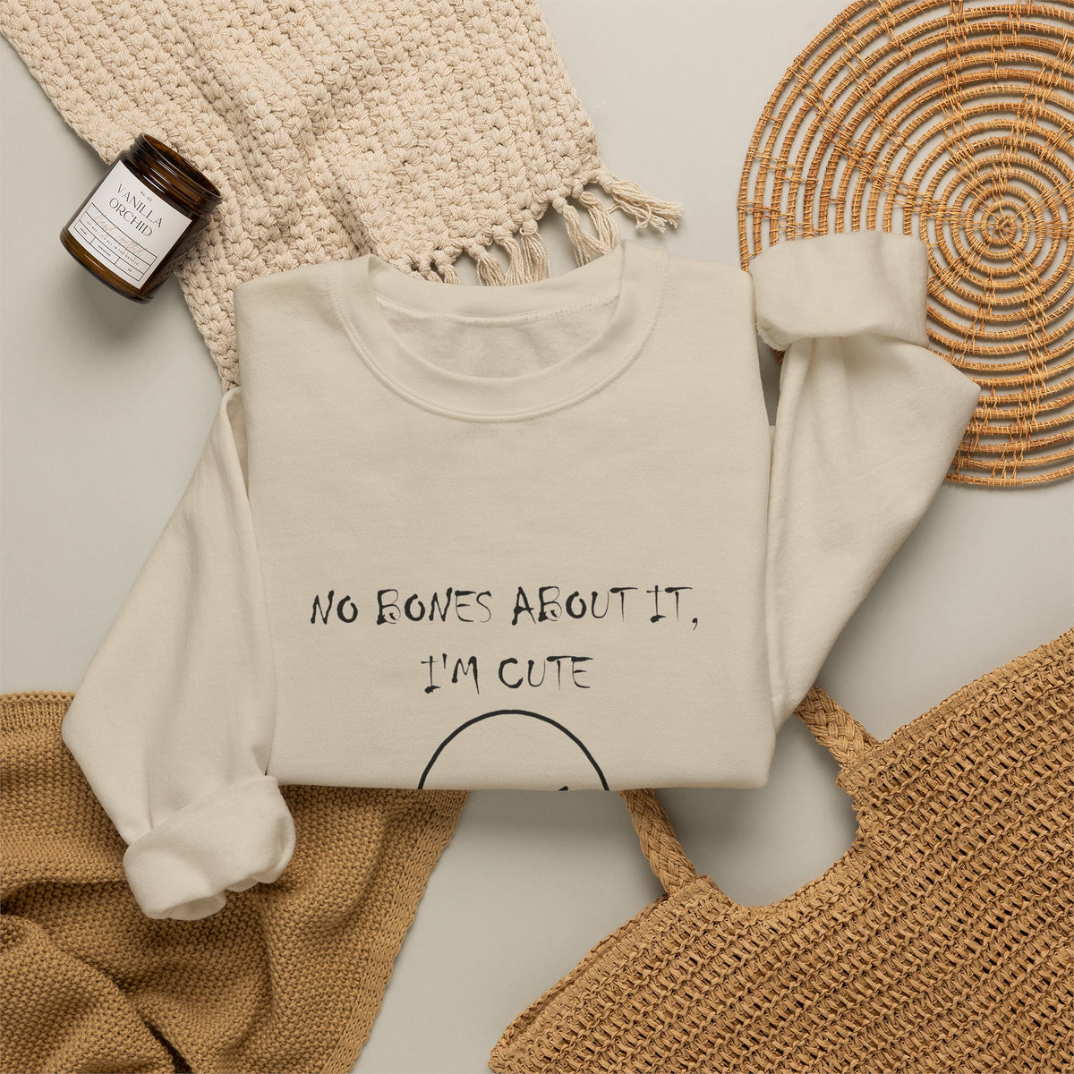 No Bones About It, I’m Cute Ghost Crewneck Sweatshirt