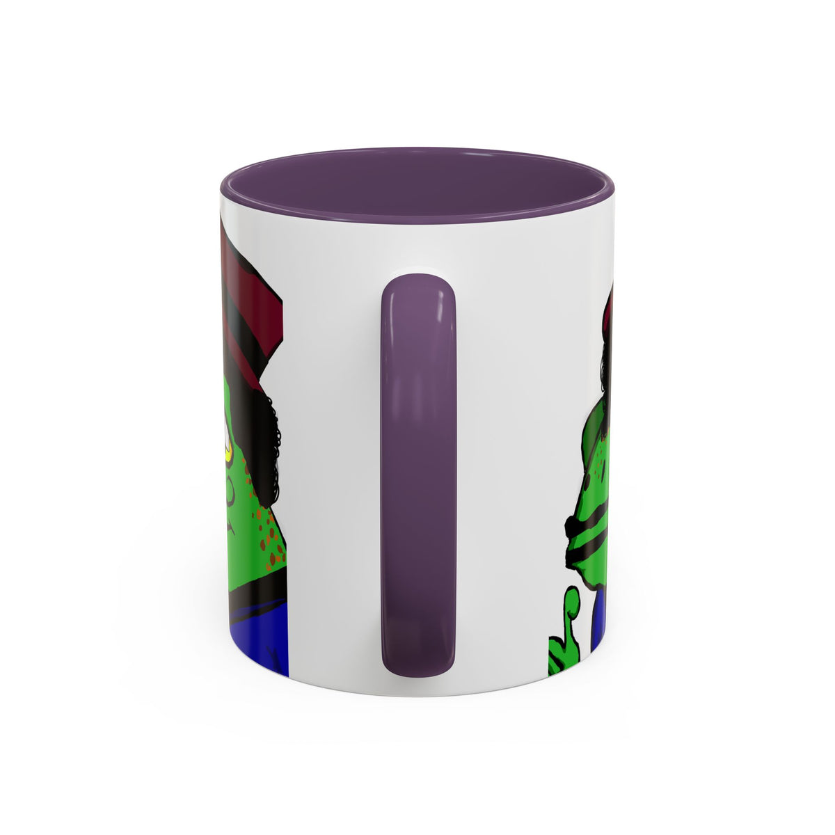 Distinguished Frog Gentleman Accent Coffee Mug