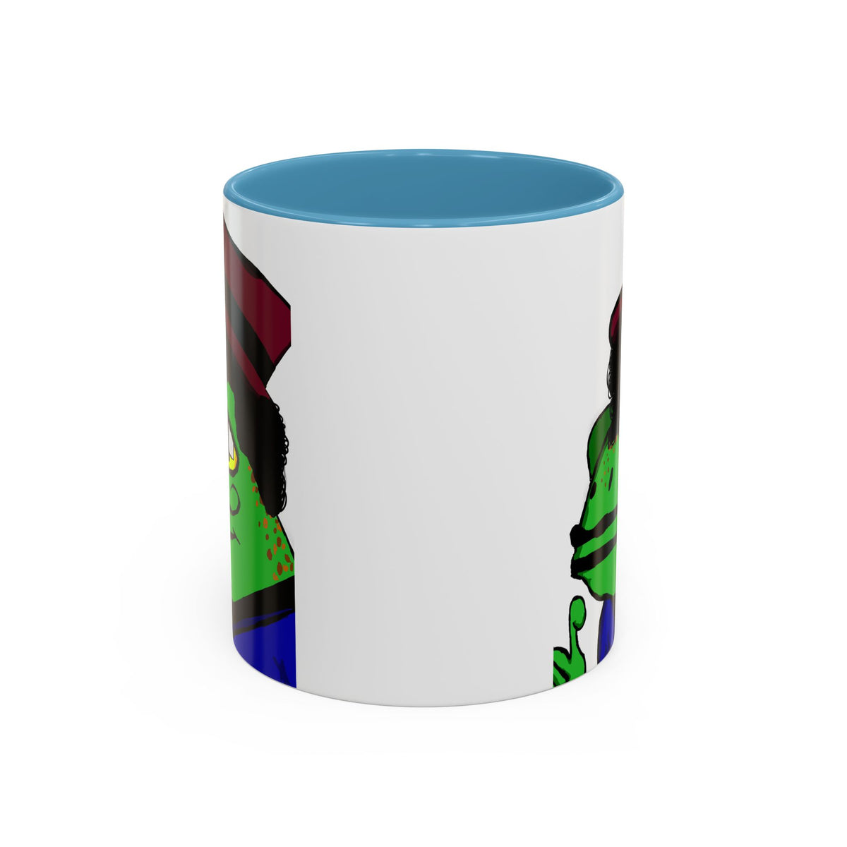 Distinguished Frog Gentleman Accent Coffee Mug