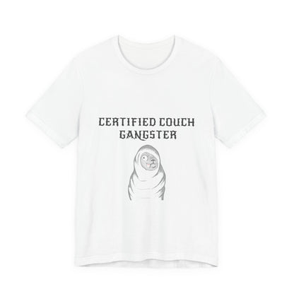 Certified Couch Gangster Pug Graphic T-Shirt
