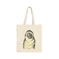 Cute Wrapped Pug Canvas Tote Bag