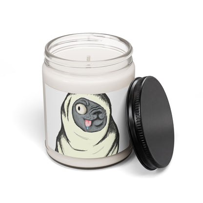 Funny Pug Soy Candle – 9oz Scented Dog Lover Gift