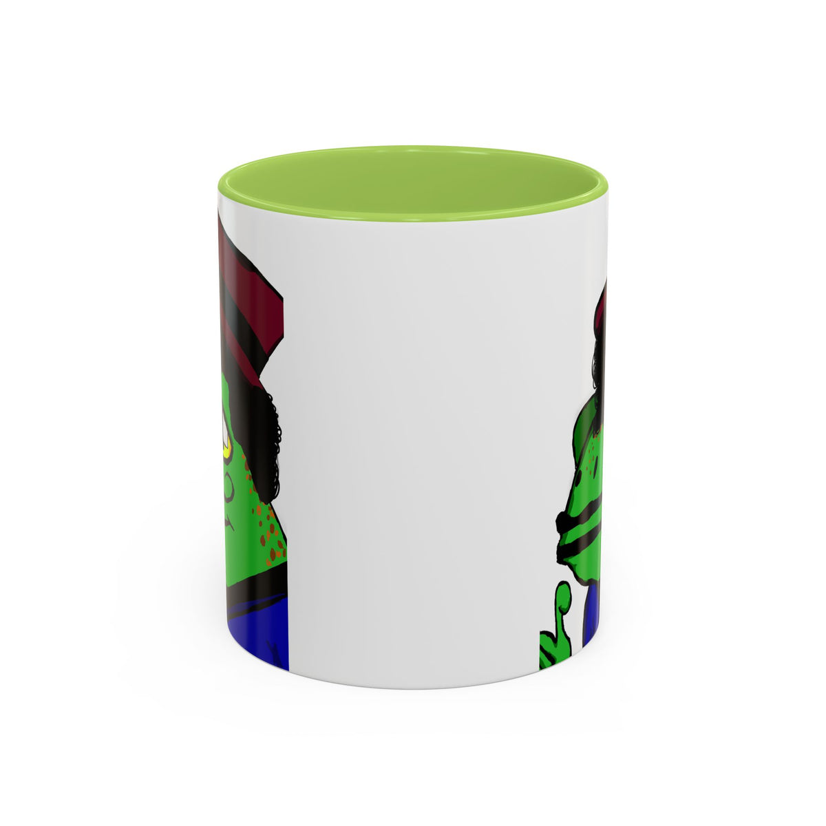 Distinguished Frog Gentleman Accent Coffee Mug
