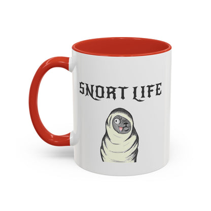 Snort Life Coffee Mug with Cute Pug Design