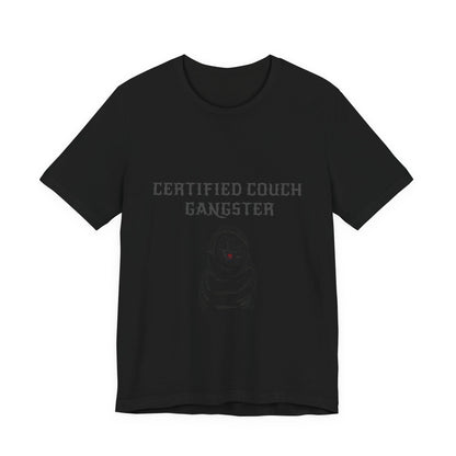 Certified Couch Gangster Pug Graphic T-Shirt