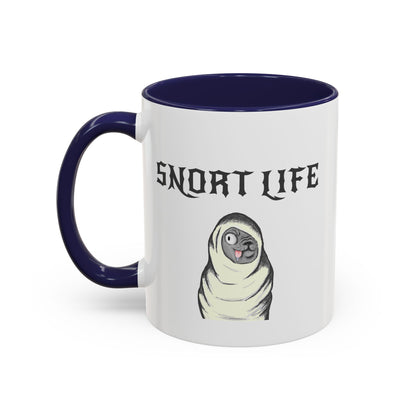 Snort Life Coffee Mug with Cute Pug Design