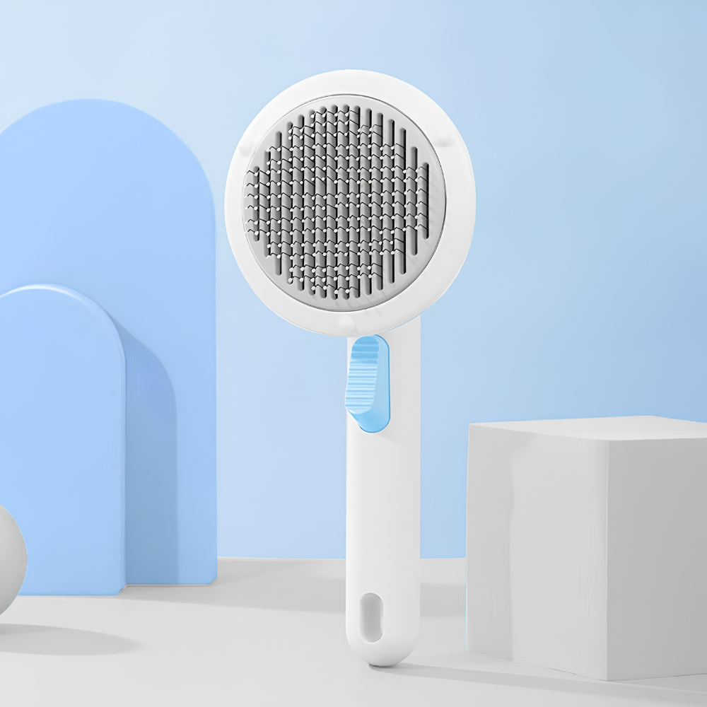 Self-Cleaning Pet Brush – One-Click Hair Removal for Cats & Dogs