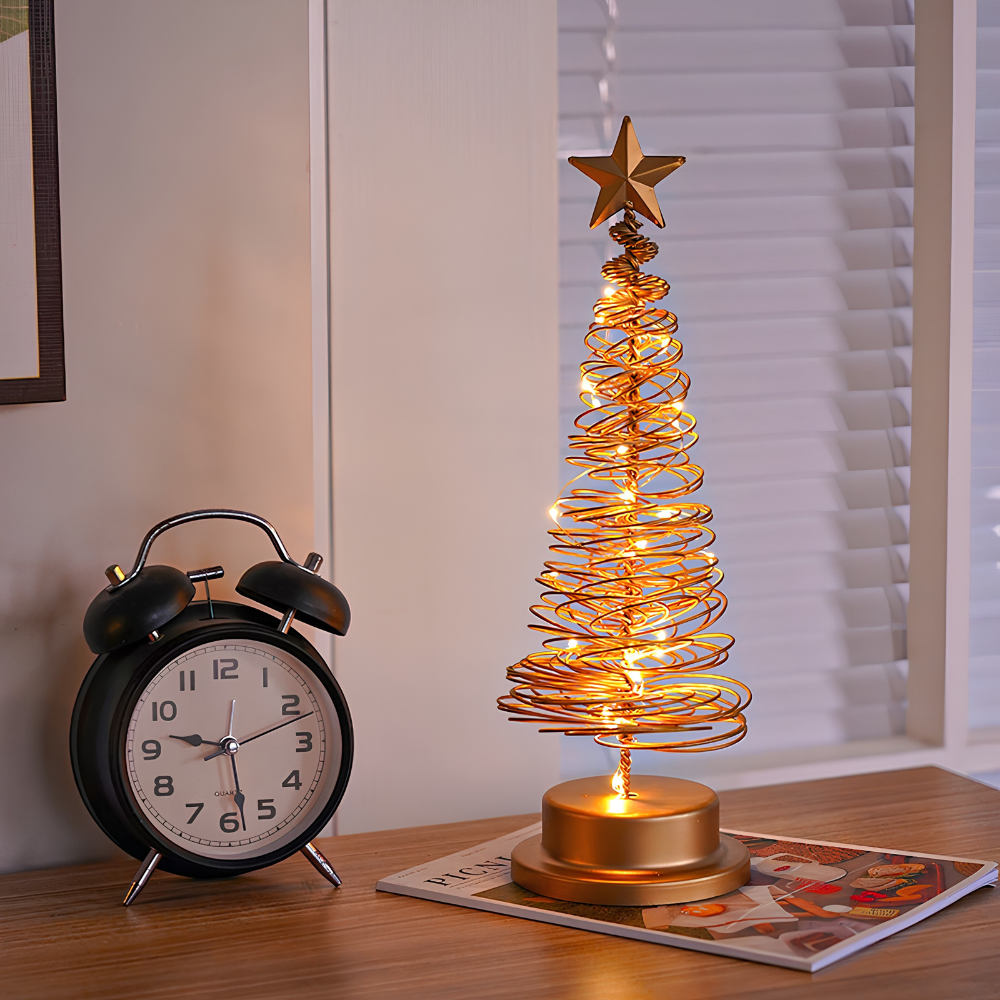 Christmas Tree Spiral Light – LED Tabletop Holiday Decoration