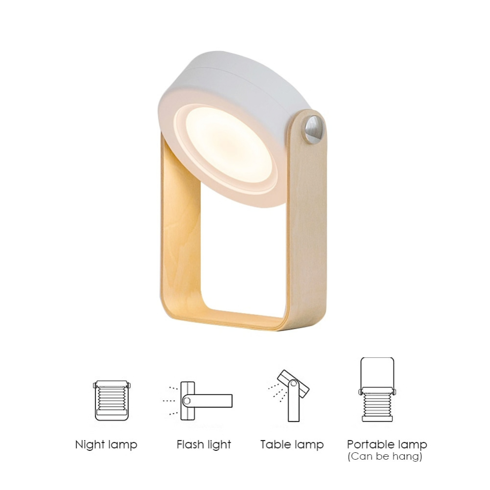 Foldable LED Book Lamp – Rechargeable Touch Night Light