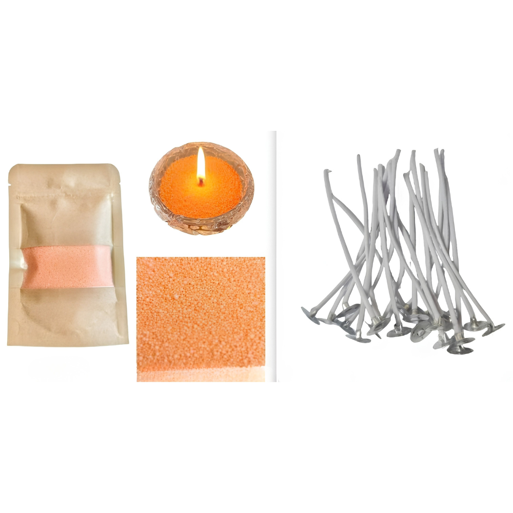 Pour, Wick, Light – No-Mess DIY Candle Sand Beads