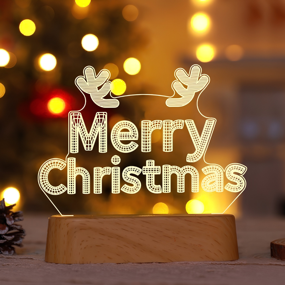 Christmas 3D Illusion Night Light